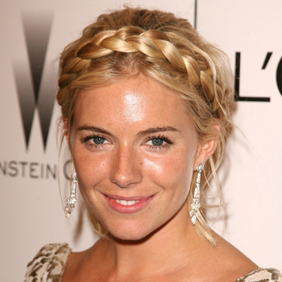 The milk maid braid is an old Scandinavian classic that has been happily reintroduced! It is very similar to the halo braid, but can be hard to get it ... - sienna_miller_braid